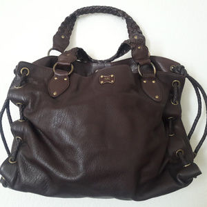MICHAEL KORS Dark Brown Leather Handbag